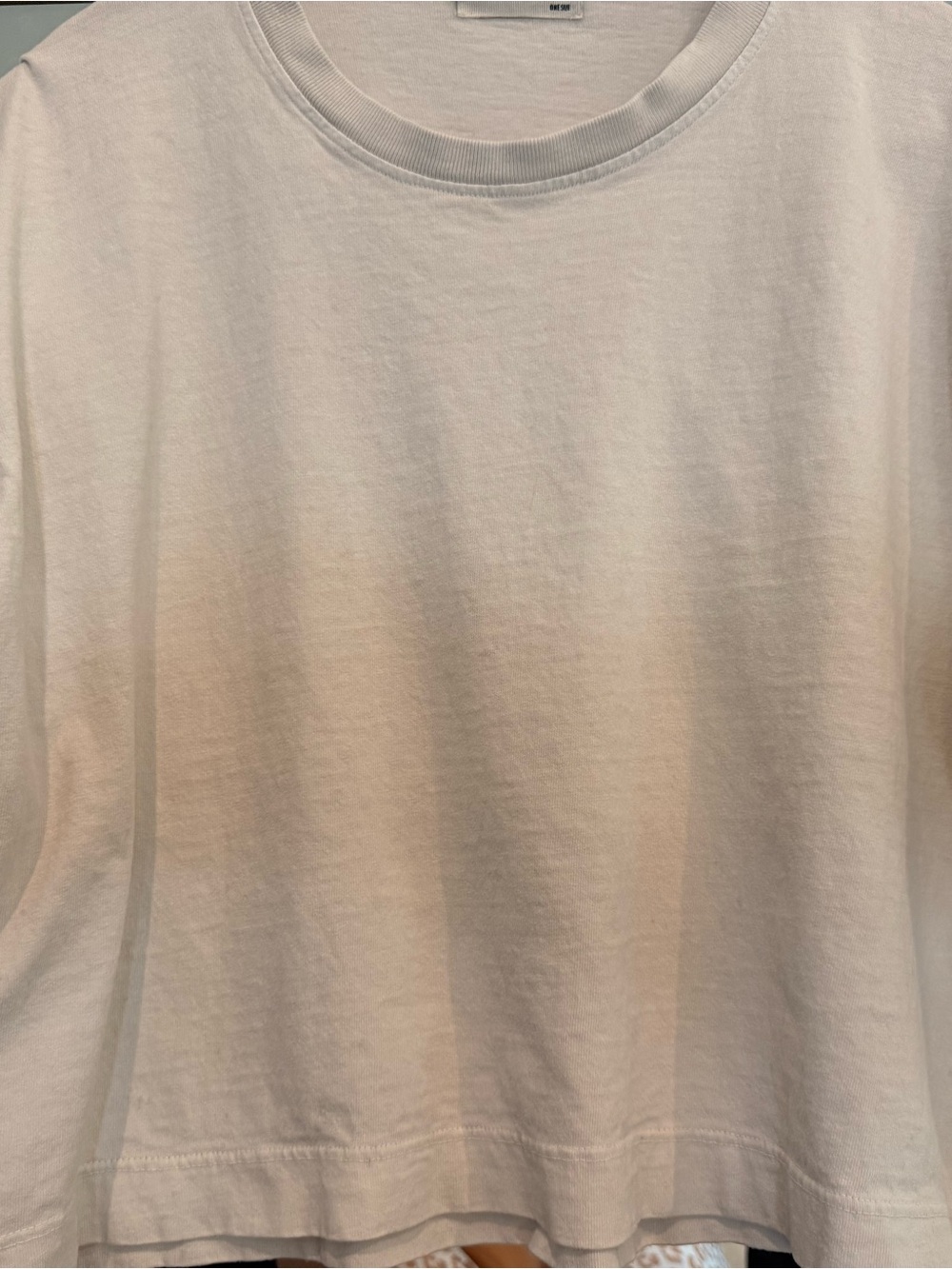 Joah Brown Boxy Cropped Tee Soft White - Picture 6 of 13